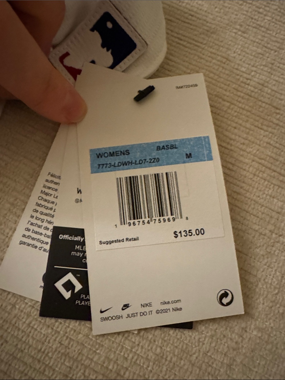 Freeman White Dodgers Navy Script Baseball Jersey - Picture 3 of 3